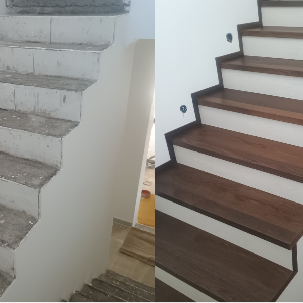 Staircase Cladding with Toscana Swedish Floorboards