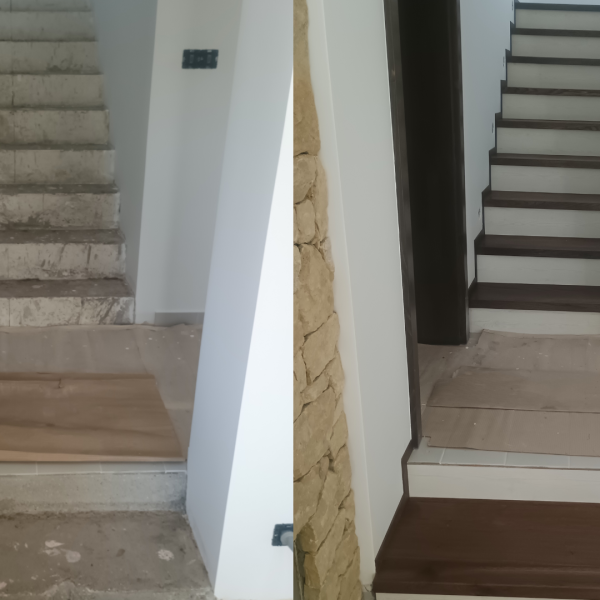 Staircase Cladding with Toscana Swedish Floorboards
